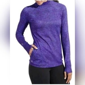 Athleta Superluxe Ski Half Zip Women’s Winter Training Sport Pullover Galaxy S